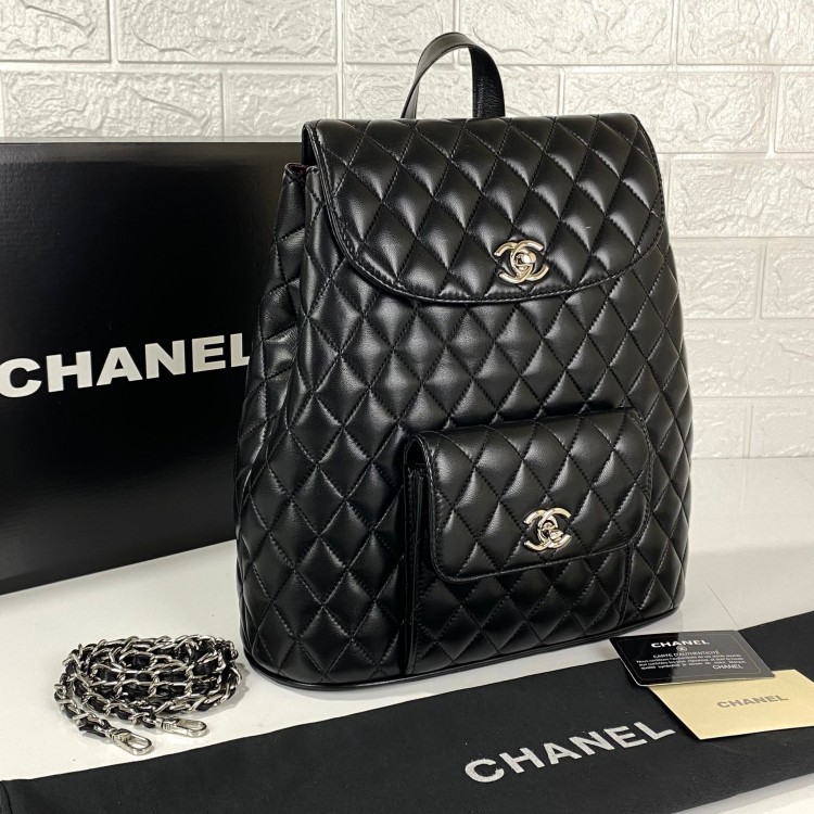 CHANEL VİNTAGE BACKPACK CAPİTONE GUMUS